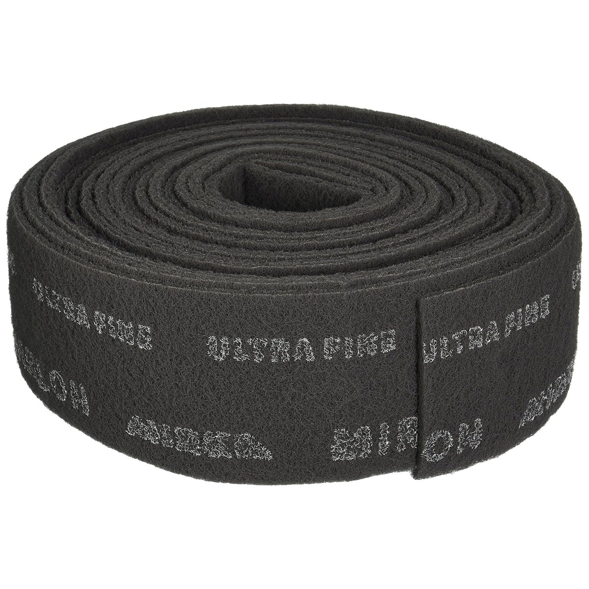 Mirka Mirlon UF abrasive scuff roll, 4-in. x 32.8-ft., black nonwoven sanding roll