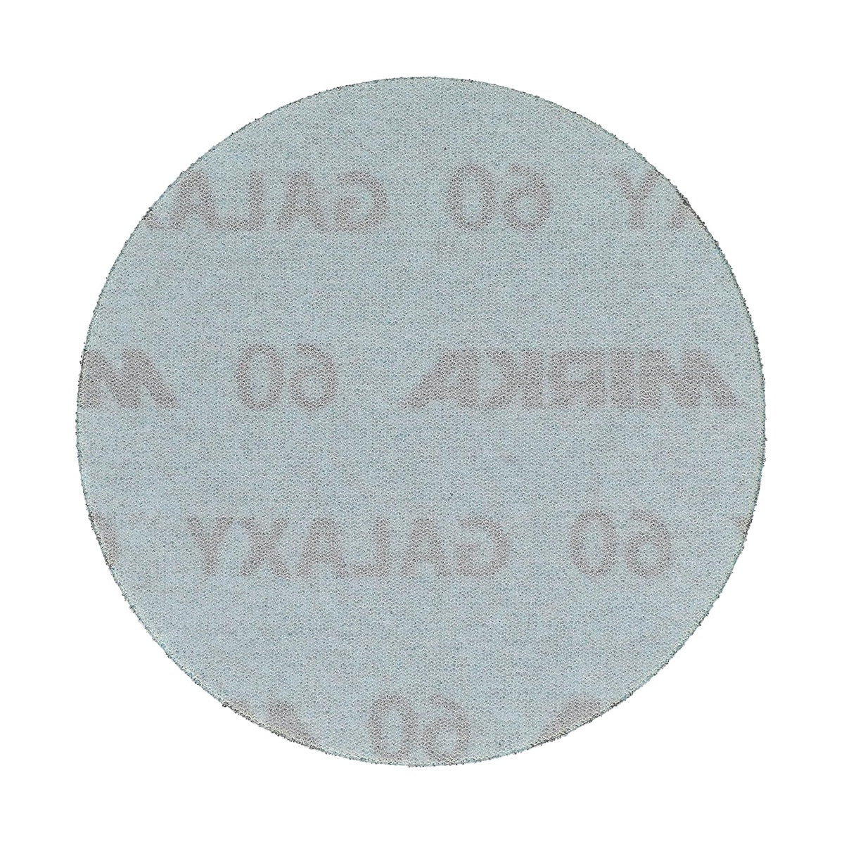 Back view of Mirka Galaxy 5-in. 60 grit hook-and-loop sanding disc