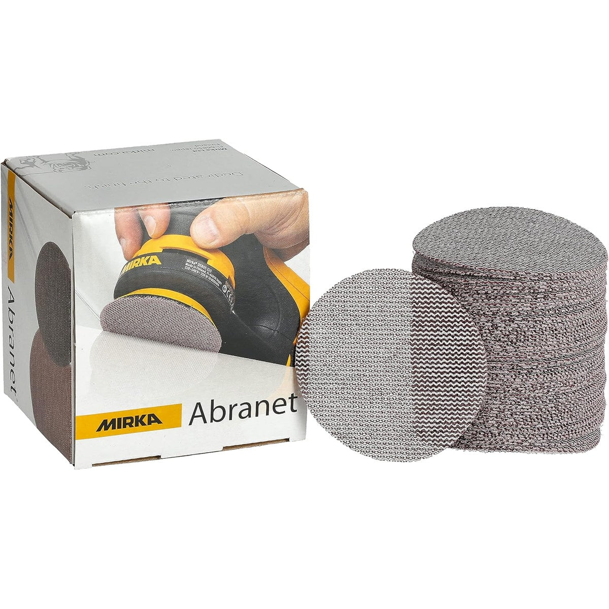 Mirka Abranet 3-in. P600 mesh sanding discs 50-pack with box