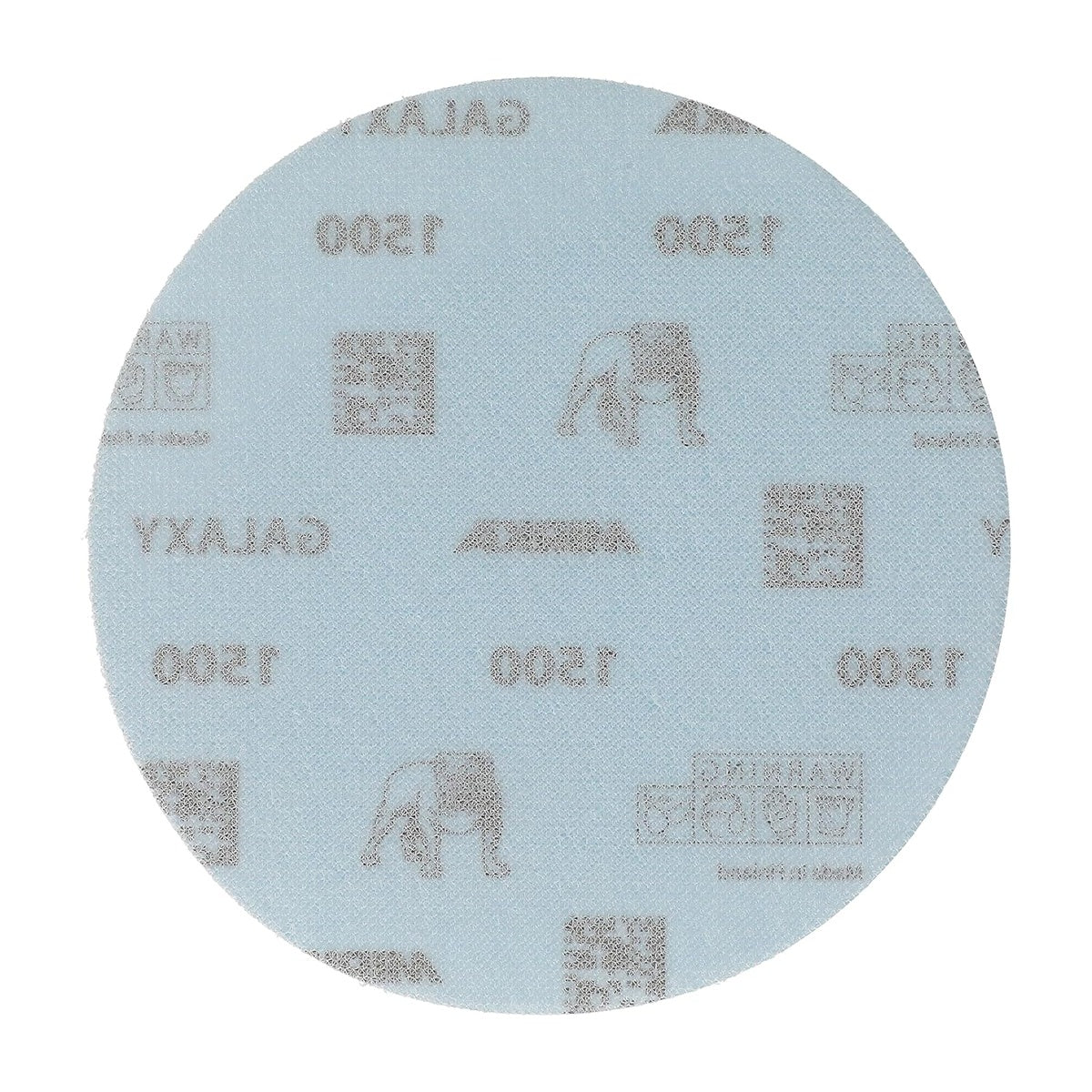 Back side of Mirka Galaxy 6-in. 1500 grit sanding disc