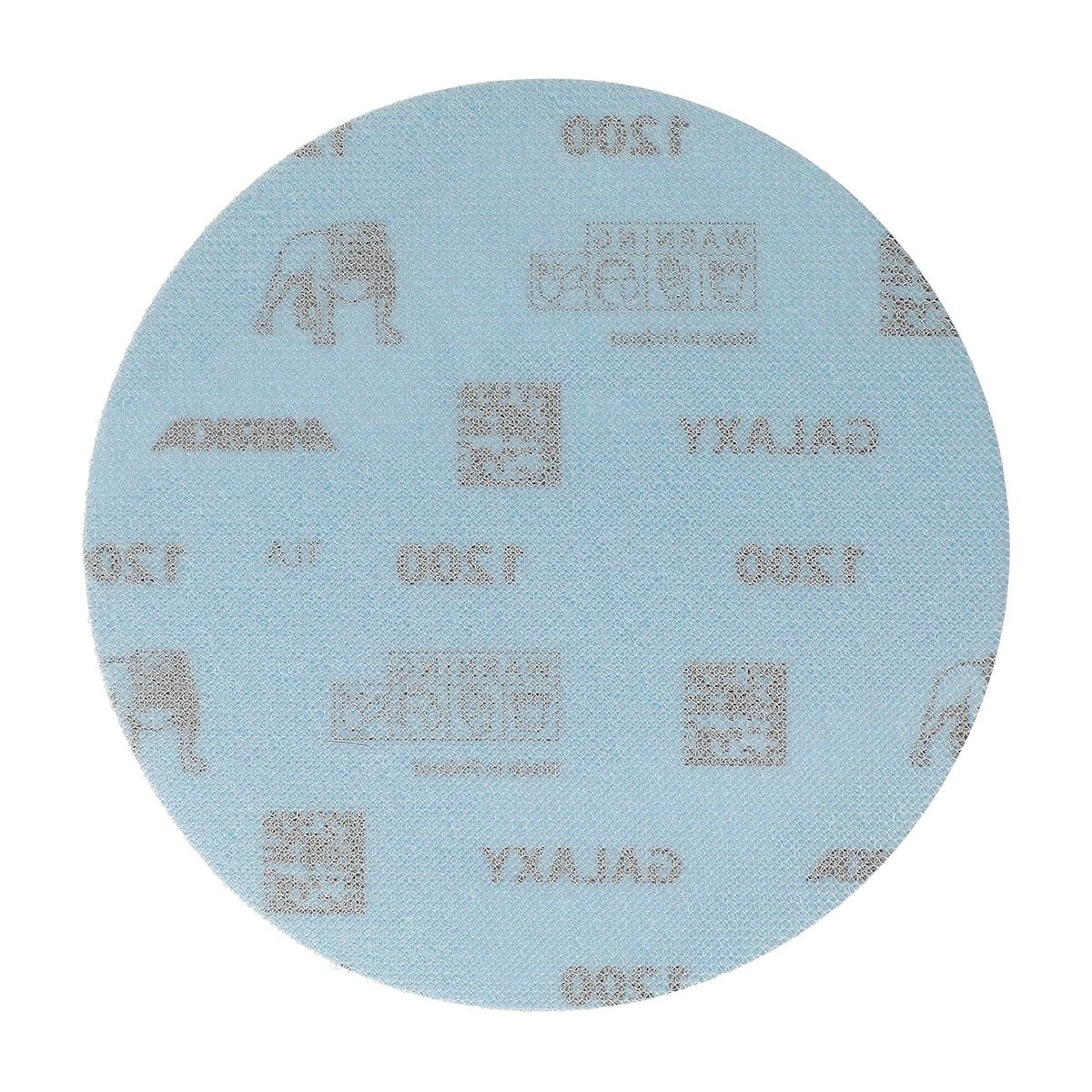 Back side of Mirka Galaxy 6-in. hook and loop sanding disc