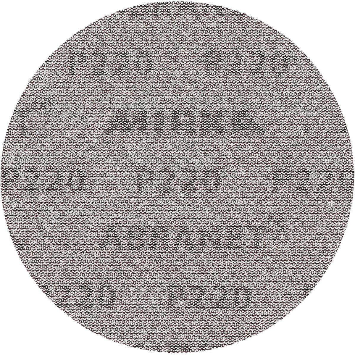 Close-up of Mirka Abranet 6-in. P220 mesh sanding disc