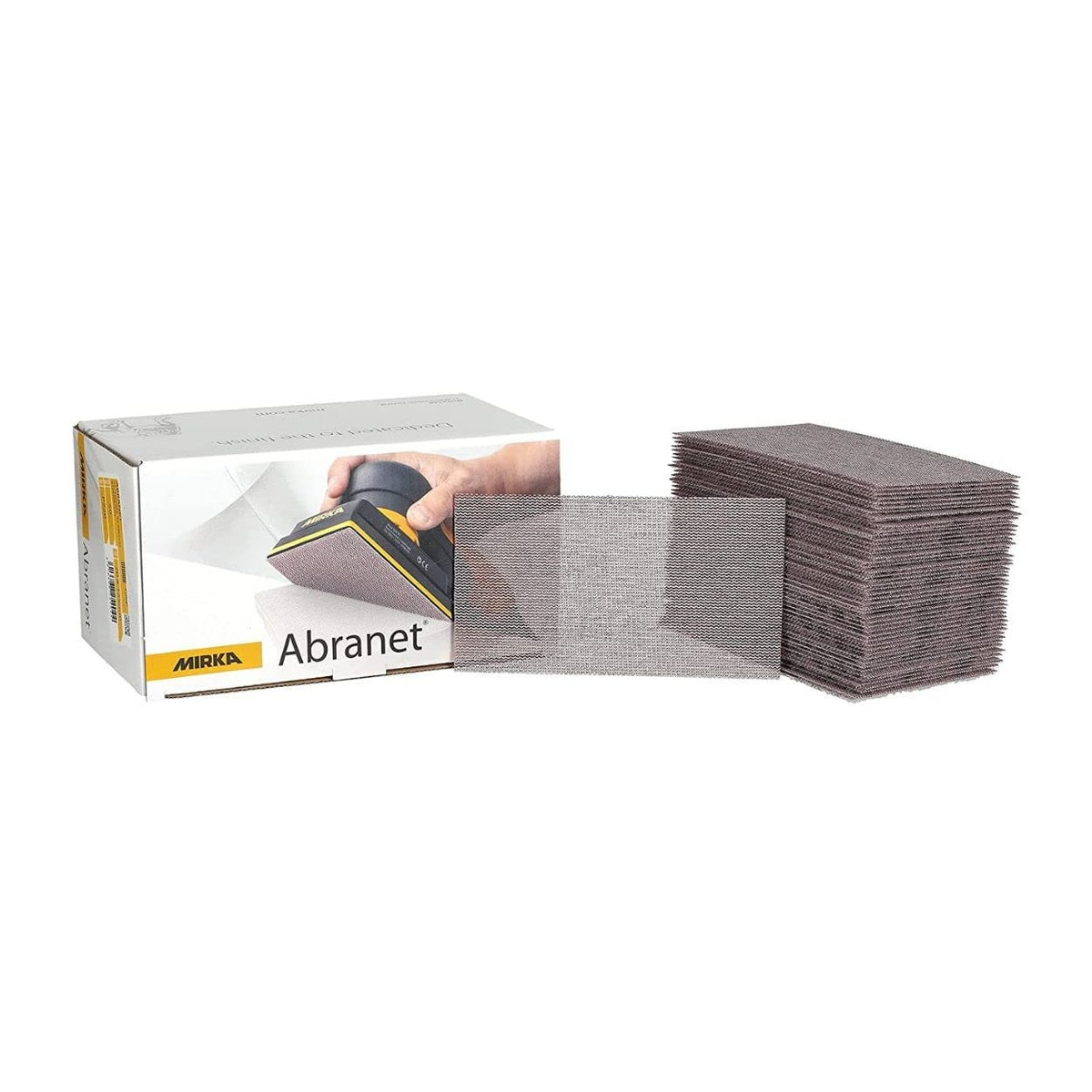 Mirka Abranet 2-3/4 x 5-in. 180 grit mesh sanding sheets, 50-pack with box