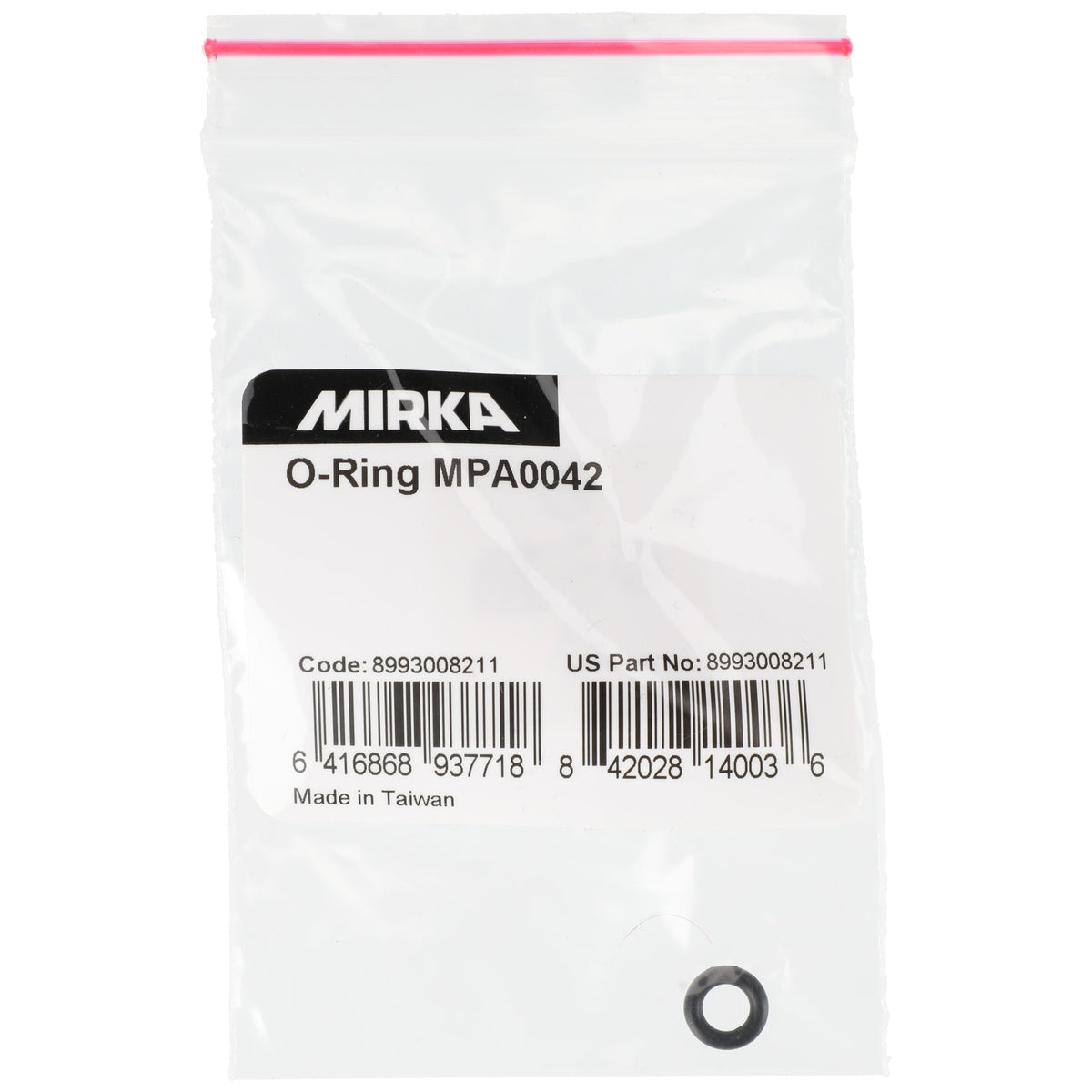 Mirka O-Ring MPA0042 in retail packaging with part number 8993008211