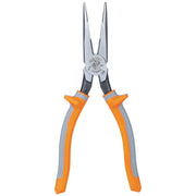 Klein Tools 2038RINS Pliers, Long Nose Side-Cutters, Insulated, 8-Inch
