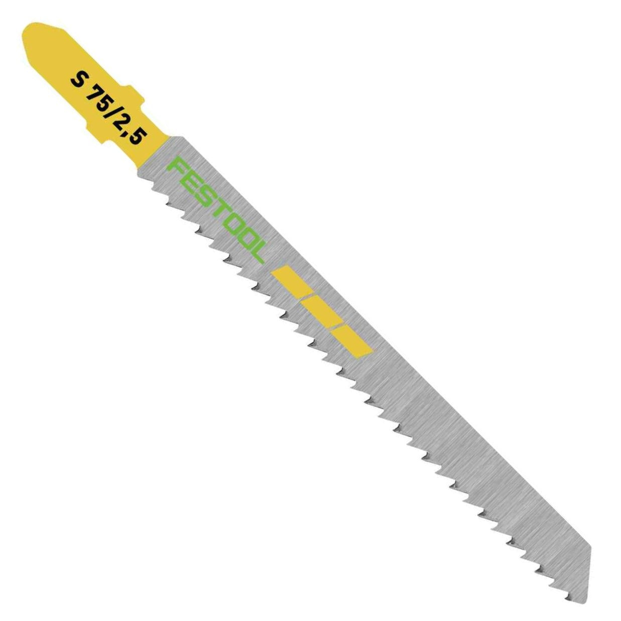 Festool 204257 Jigsaw Blades S 75/2.5 Fine Cut, 25-Pack