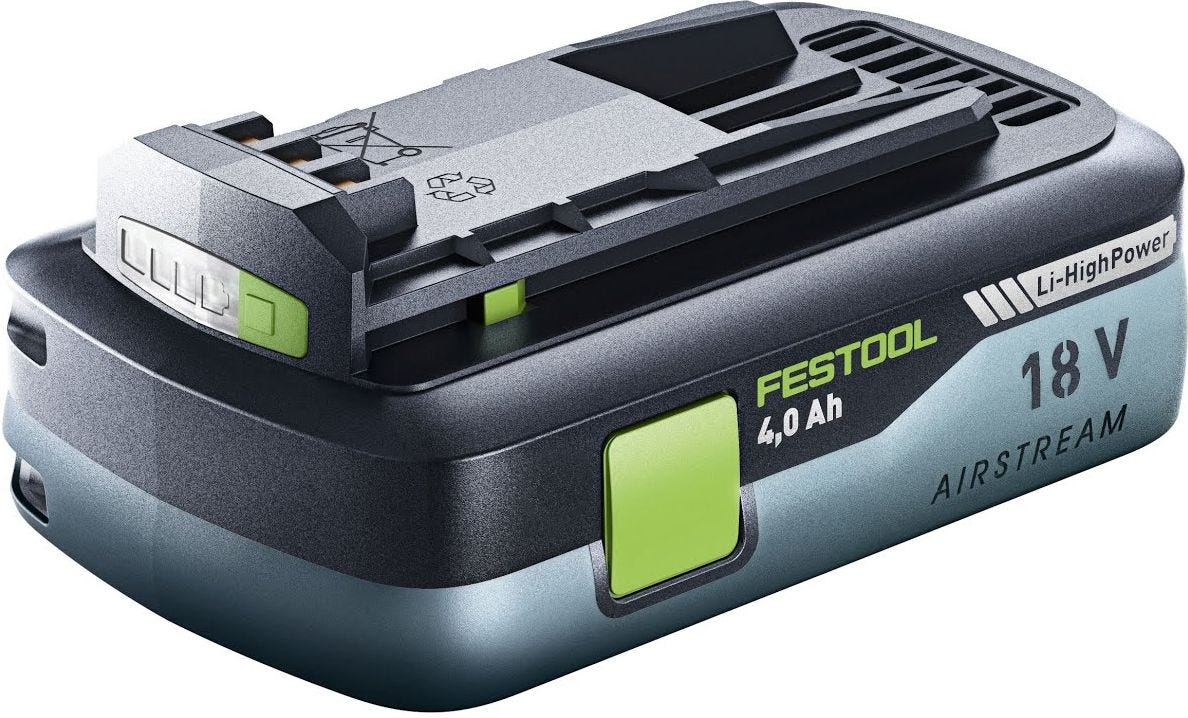 Festool SYS-Rock BR10 Bluetooth Radio with BP 18 Li 4.0 HPC-ASI 18V Airstream Bluetooth Battery