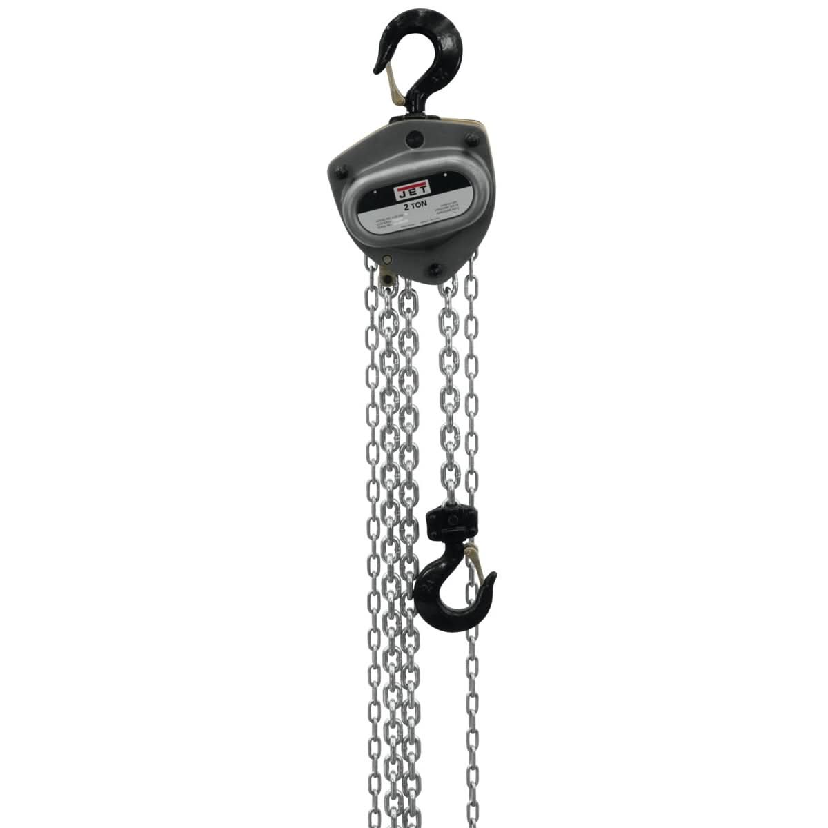 JET 206130 L-100-200WO-30, 2-Ton Hand Chain Hoist With 30-Foot Lift & Overload Protection