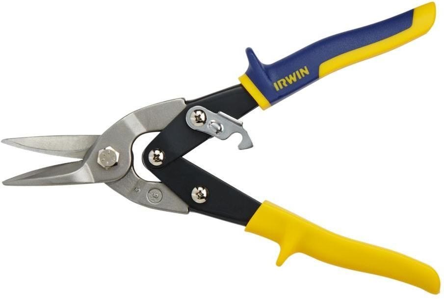 Irwin 2073113 Utility Aviation Snips Straight And Wide Curve 10-in.