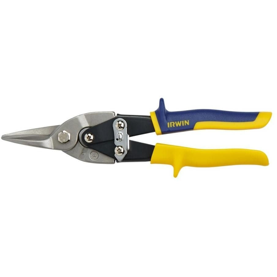 Irwin 2073113 Utility Aviation Snips Straight And Wide Curve 10-in.