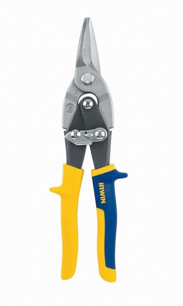 Irwin 2073113 Utility Aviation Snips Straight And Wide Curve 10-in.