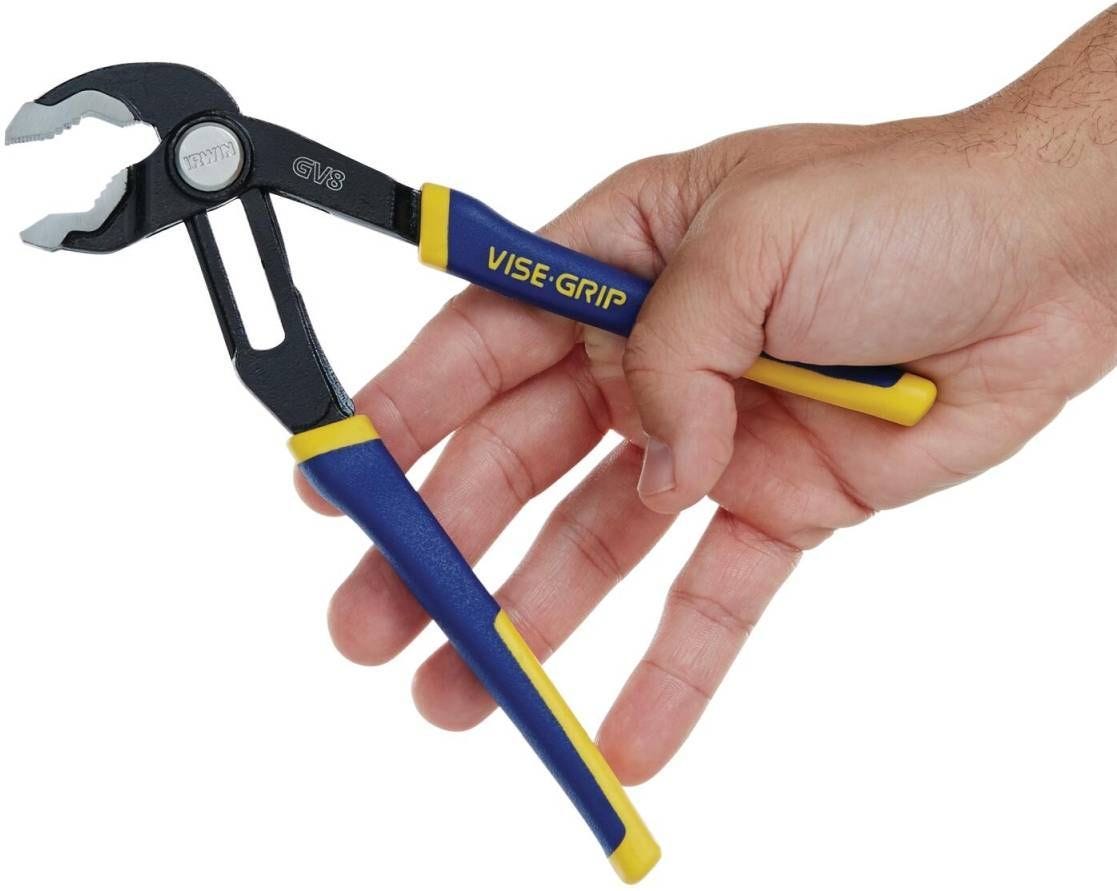 Irwin 2078108 VISE-GRIP GV8 GrooveLock V-Jaw Pliers 8-in.