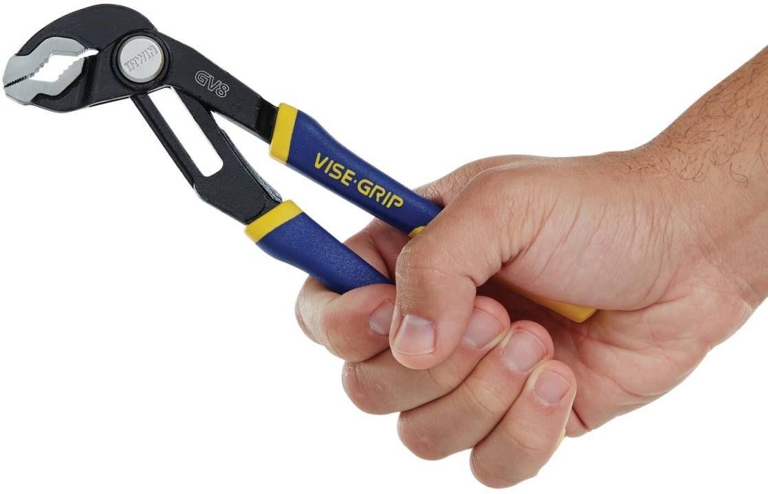 Irwin 2078108 VISE-GRIP GV8 GrooveLock V-Jaw Pliers 8-in.