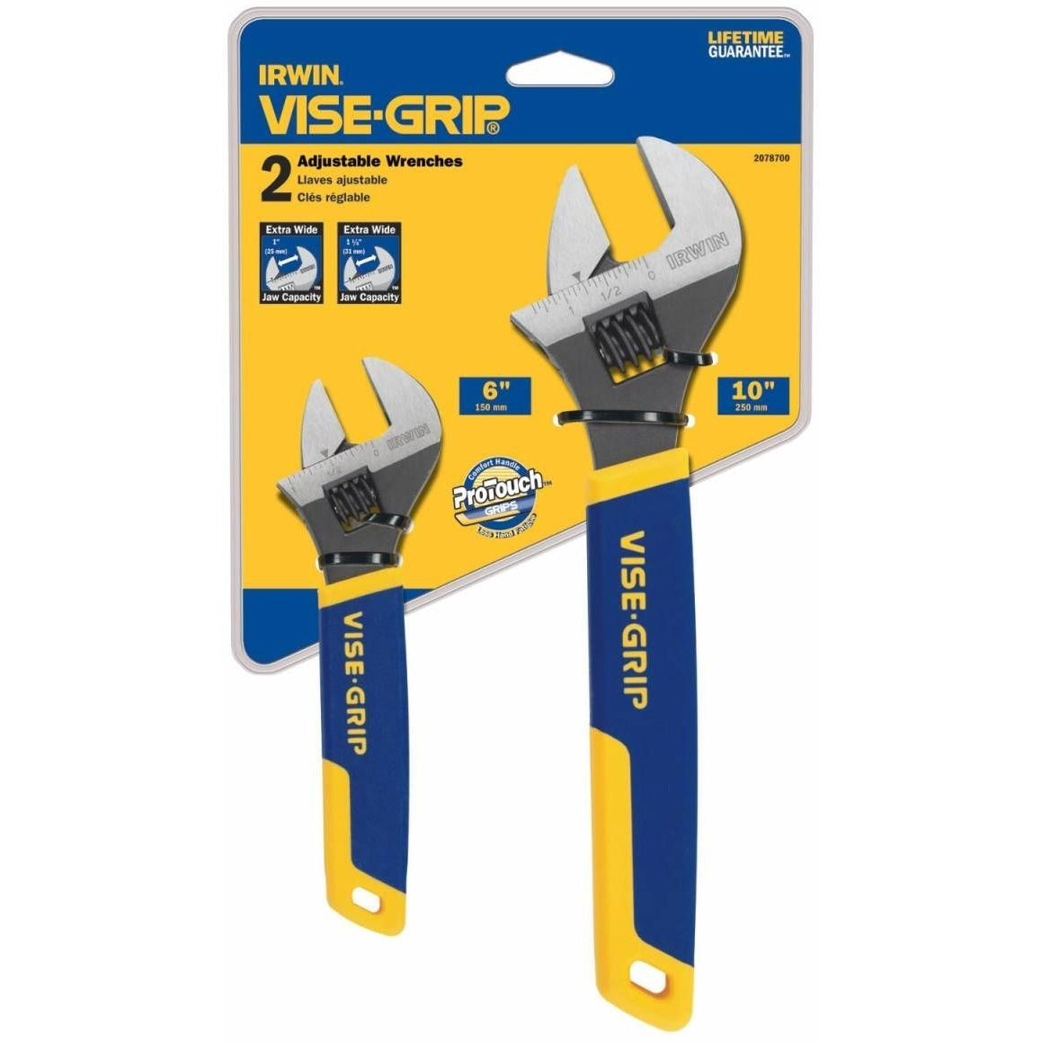Irwin 2078700 VISE-GRIP Tools Adjustable Wrench 2-Piece Set