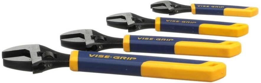Irwin 2078706 VISE-GRIP Adjustable Wrench Set 4-Piece