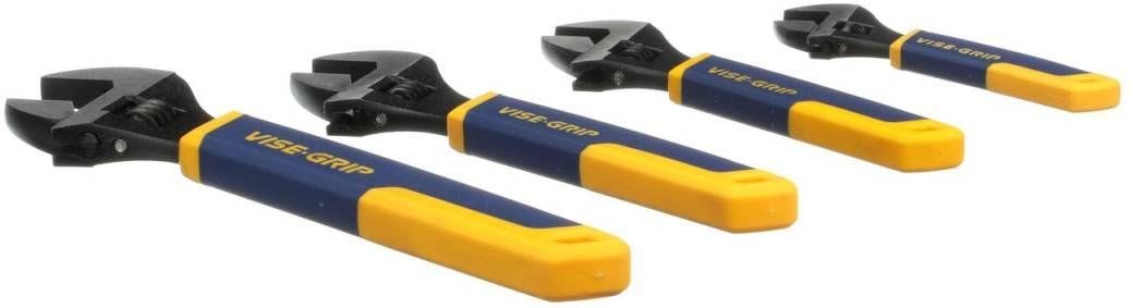 Irwin 2078706 VISE-GRIP Adjustable Wrench Set 4-Piece