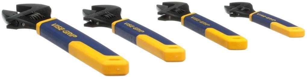 Irwin 2078706 VISE-GRIP Adjustable Wrench Set 4-Piece