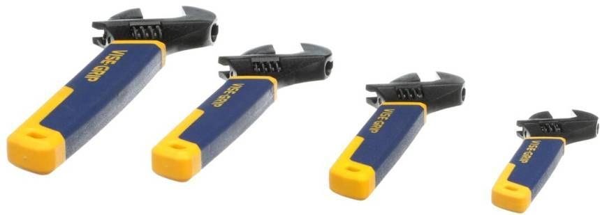 Irwin 2078706 VISE-GRIP Adjustable Wrench Set 4-Piece