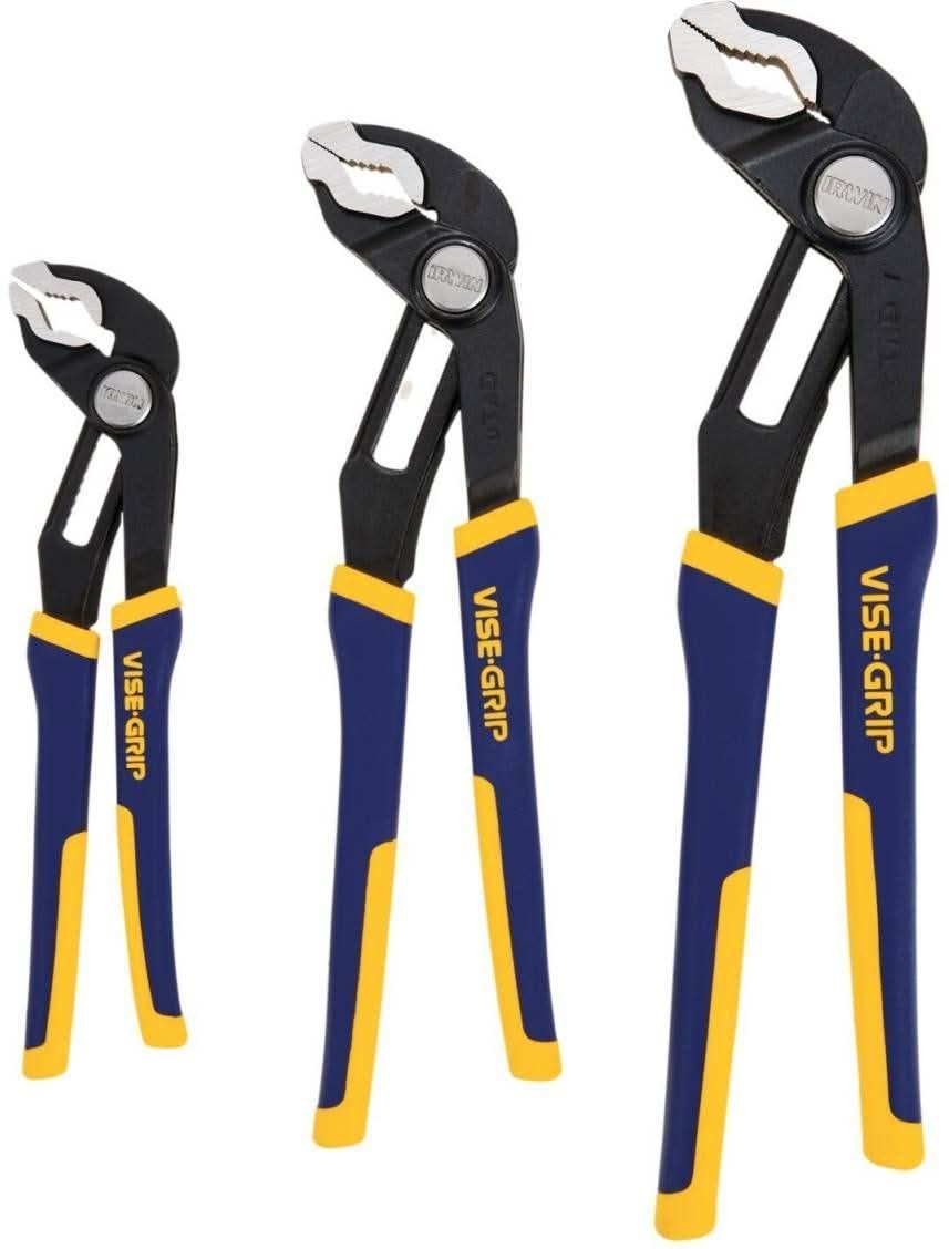 Irwin 2078711 Tools VISE-GRIP GrooveLock Pliers Kit Bag 3-Piece Set