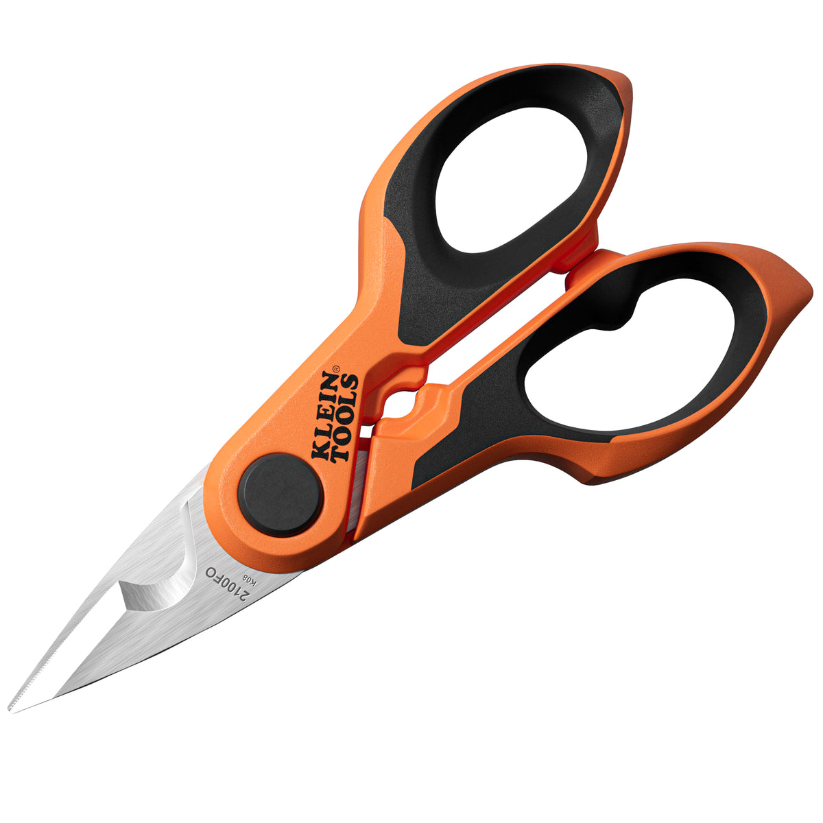 Klein Compact Cable-Stripping Electrician Scissors 6-in. 2100FO