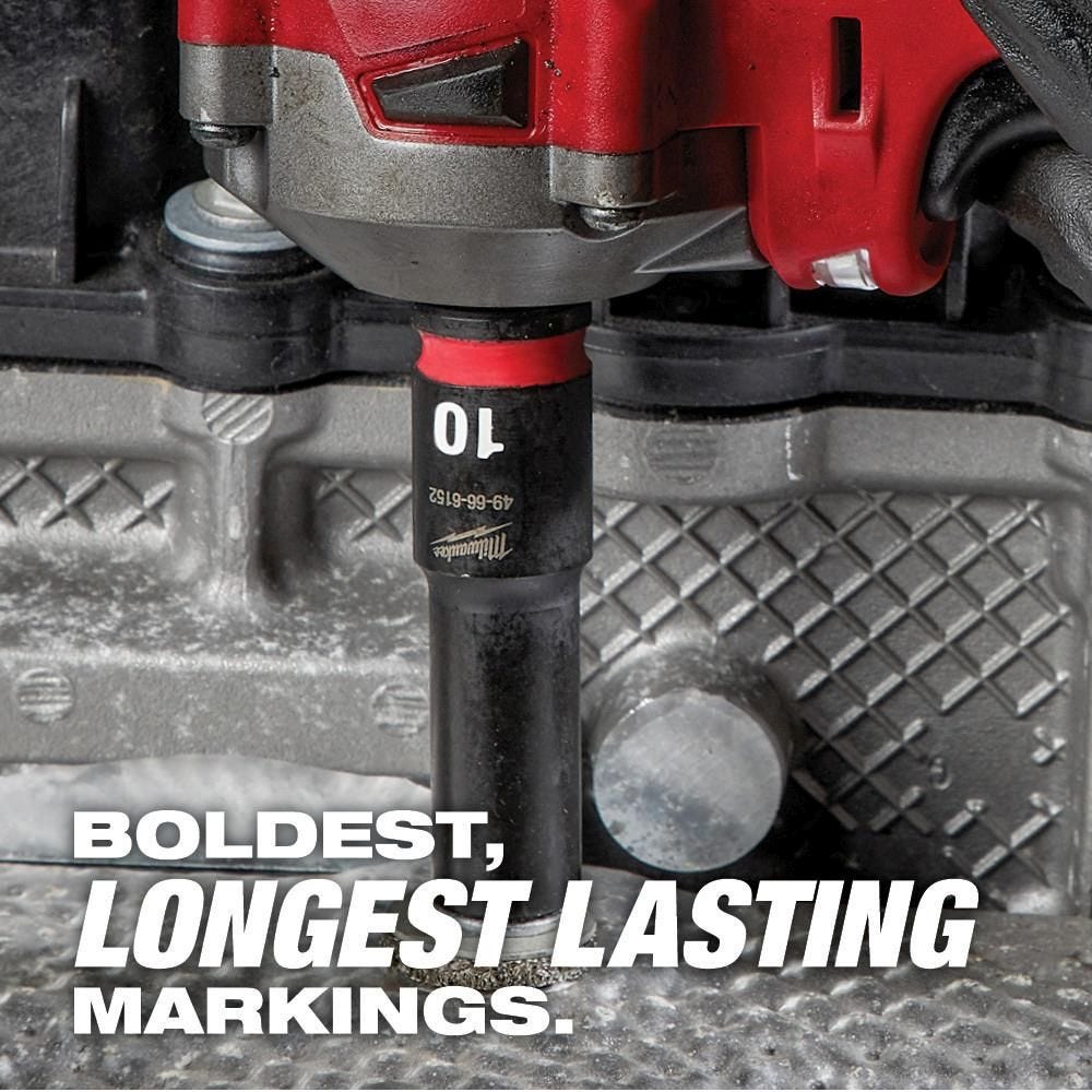 Milwaukee 49-66-7015 29-Piece SHOCKWAVE 1/2-Inch Drive Metric Deep 6-Point Impact Duty Socket Set