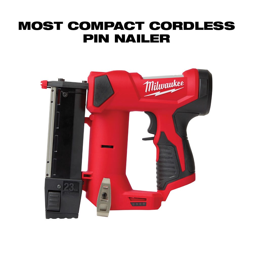Milwaukee 2540-20 M12 Cordless 23-Gauge Pin Nailer 6.0Ah Kit