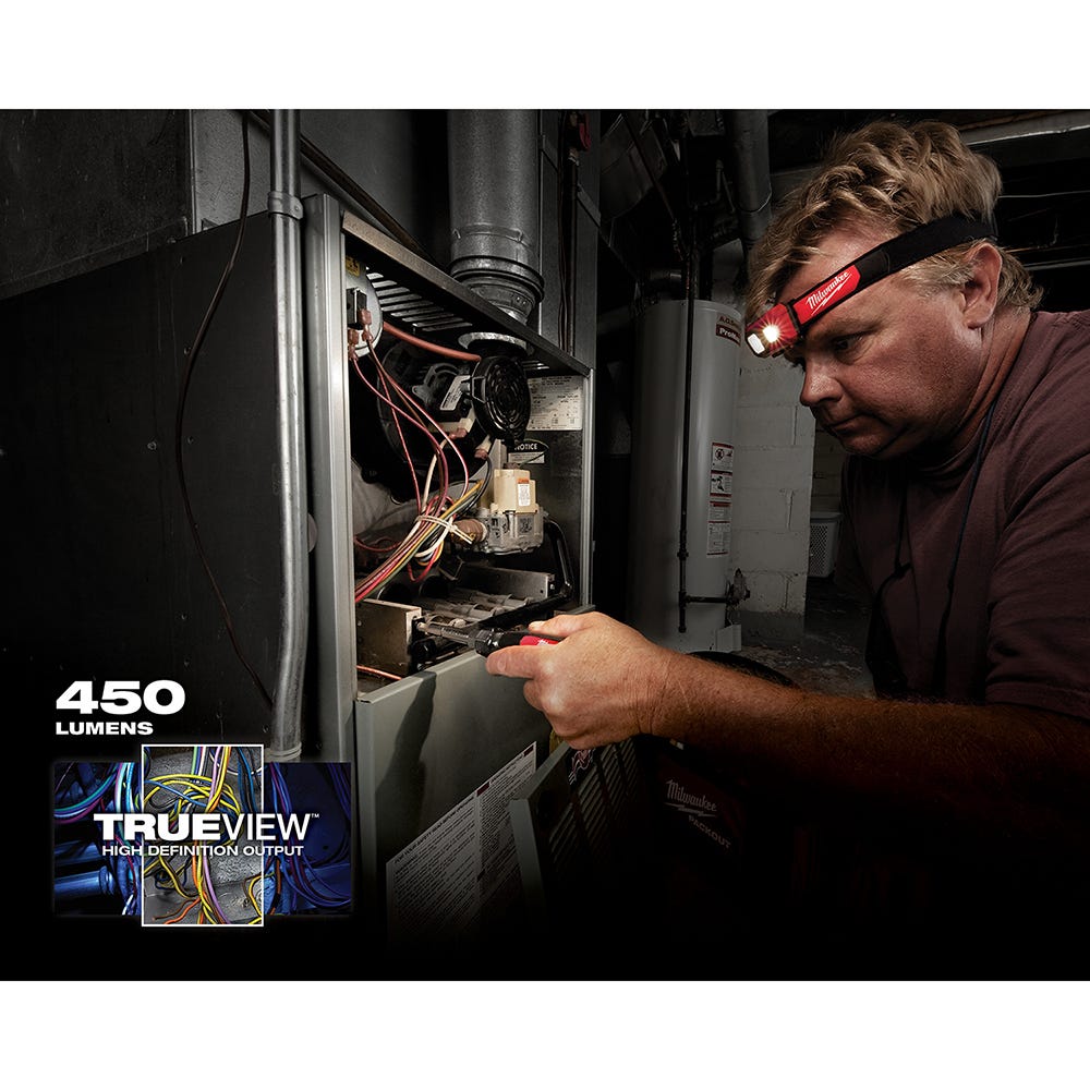 Milwaukee 2104 Spot / Flood 450-Lumen Headlamp