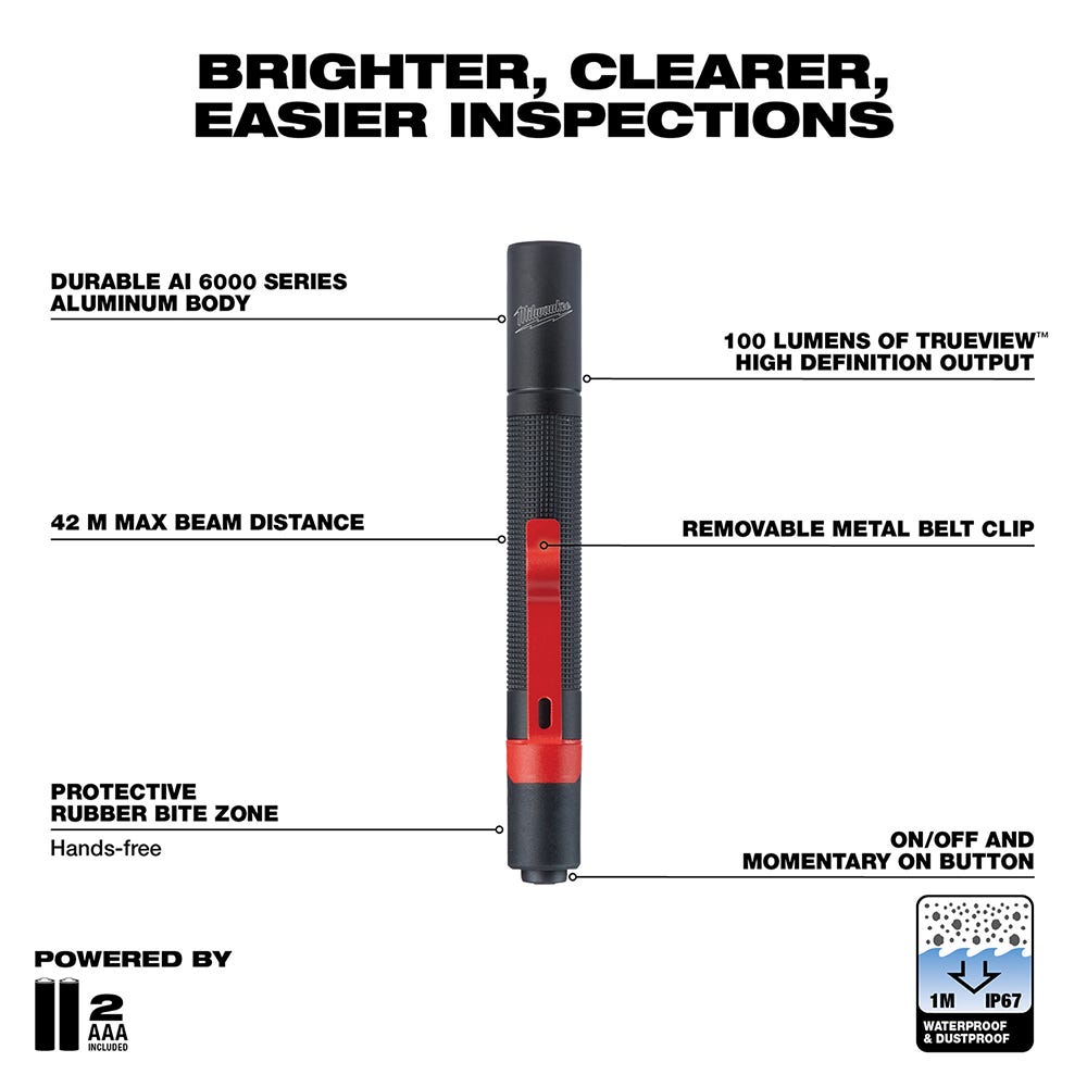 Milwaukee 2105 100-Lumen Penlight
