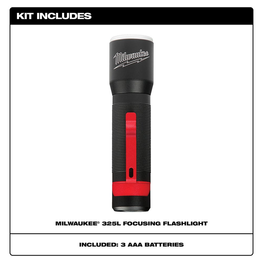 Milwaukee 2107 325-Lumen Focusing Flashlight