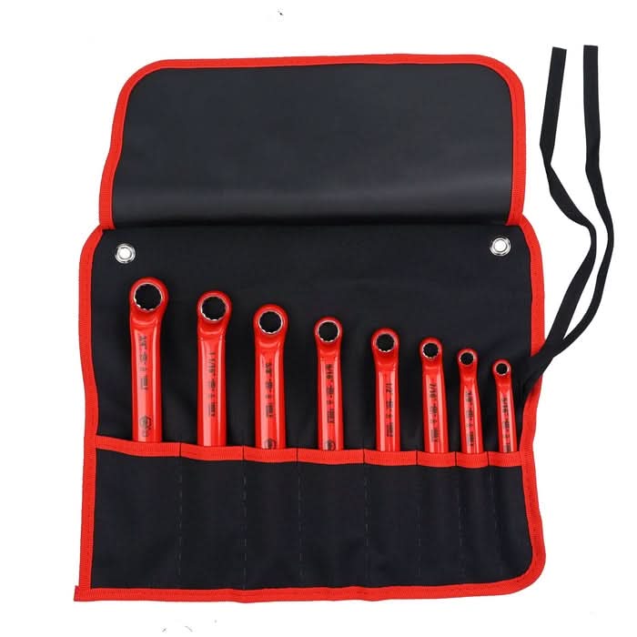 Wiha 21096 8-Piece Insulated Deep Offset Wrench Set, SAE