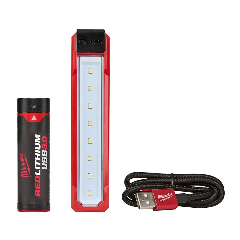 Milwaukee M18 ROVER Flood Light & USB Pocket Flood Light Set with M18 Bluetooth Jobsite Radio