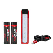 Milwaukee 445 Lumens LED REDLITHIUM USB Rover Pocket Flood Light Kit with Two USB 3.0 Ah Batteries