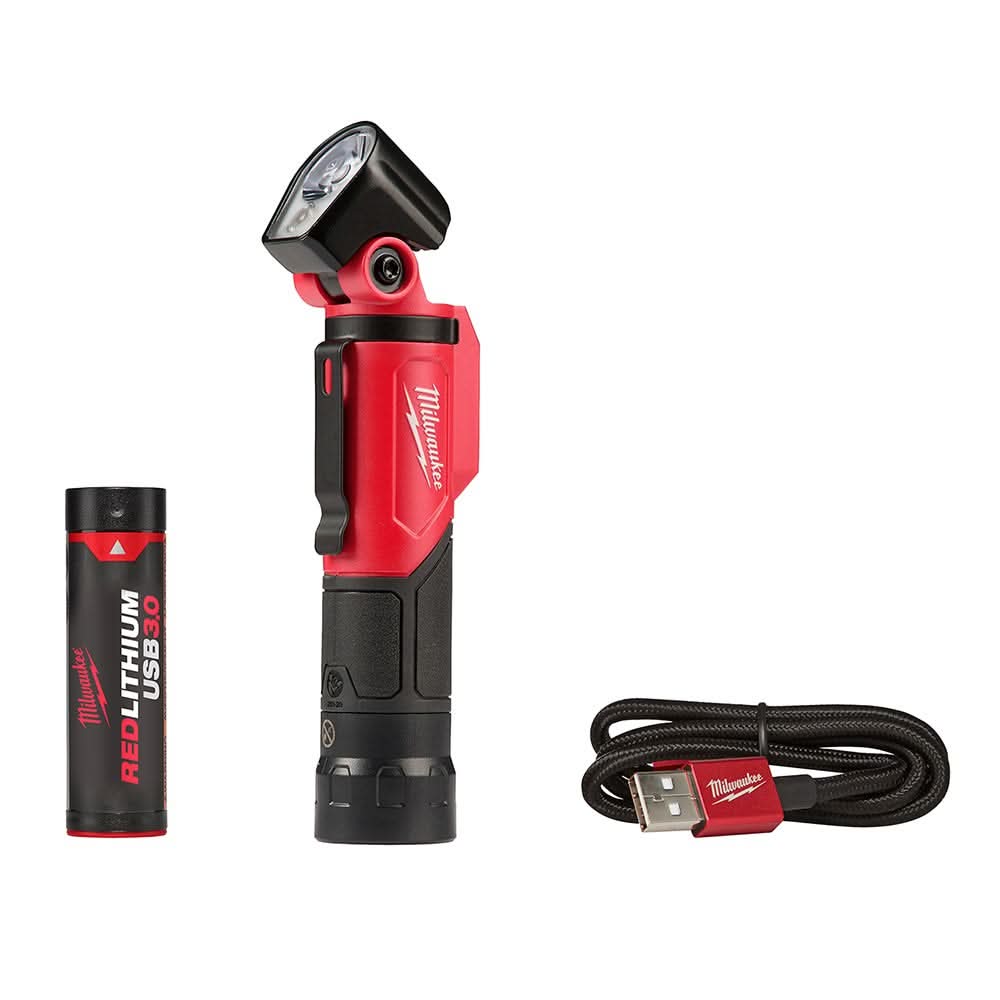 Milwaukee M18 ROVER Flood Light & Pivoting USB Flashlight Set with M18 REDLITHIUM XC 5.0Ah Battery