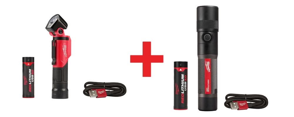 Milwaukee USB Rechargeable Pivoting Flashlight with 1100-Lumen Twist Focus  Flashlight
