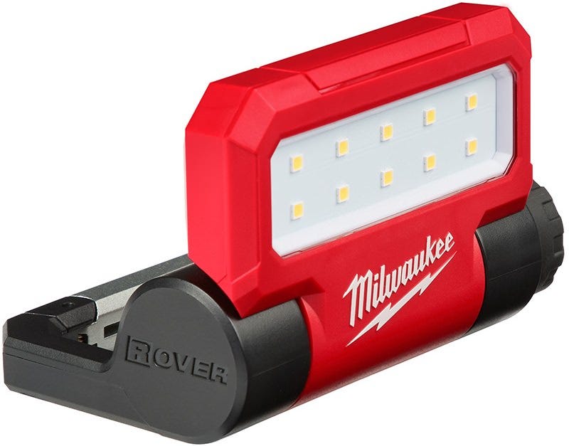 Milwaukee 2114-21 USB Rechargeable ROVER 550-Lumen Pivoting Flashlight, 2-Pack