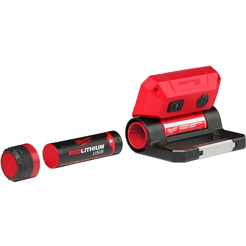 Milwaukee 2114-21 USB Rechargeable ROVER 550-Lumen Pivoting Flashlight, 2-Pack