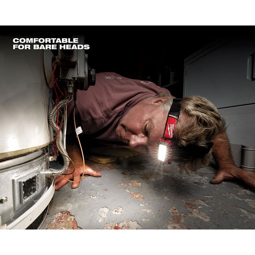 Milwaukee USB Rechargeable Low-Profile Headlamp with USB Rechargeable ROVER Pivoting Flashlight