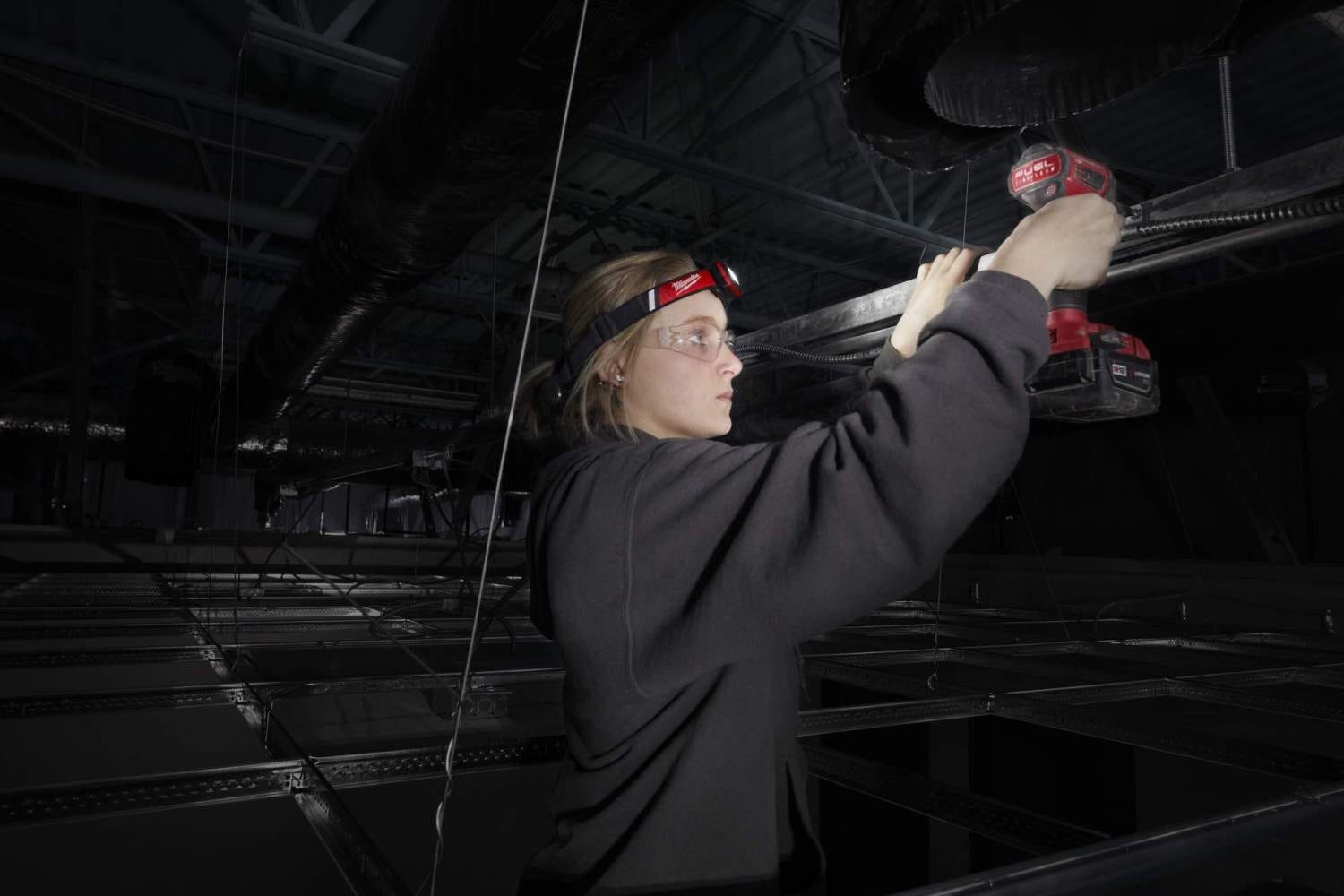 Milwaukee 2115-21 USB Rechargeable Low-Profile 600-Lumen Headlamp, 2-Pack