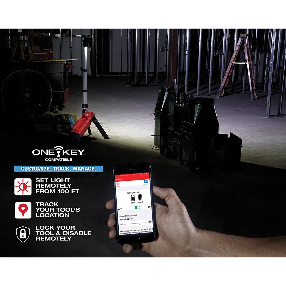 Milwaukee 2120-20 M18 Rocket Dual Pack Tower Light W/One Key