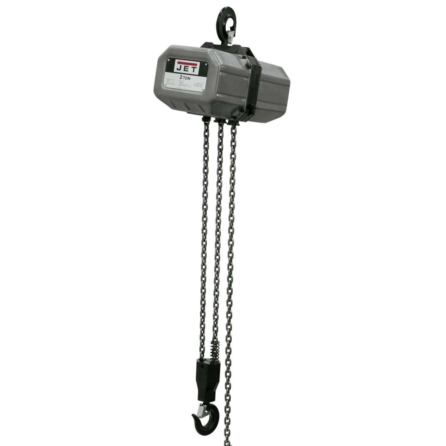 Jet Tools 212000 2SS-1C-20, 2-Ton Electric Chain Hoist 1-Phase 20' Lift