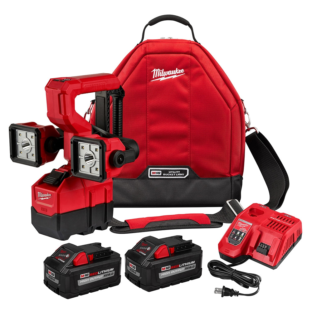 Milwaukee 2122-22HD M18 Utility Bucket Light 8.0Ah Kit