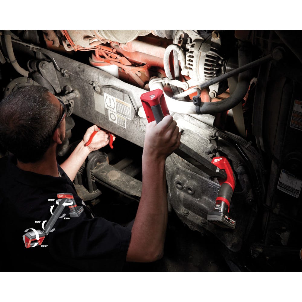 Milwaukee M12 Underbody 1,200-Lumen Articulating Light with CP2.0/XC4.0 Starter Pack