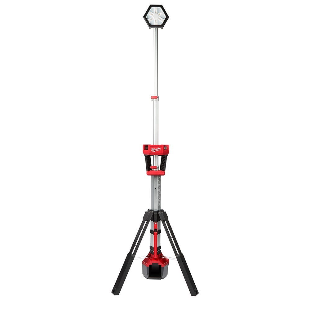Milwaukee M18 Cordless / Corded ROCKET 2500-Lumen Tower Light and 5.0Ah Battery Pack