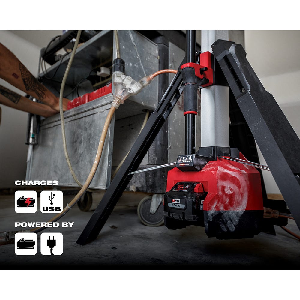 Milwaukee 2136-20 M18 ROCKET 6,000-Lumen Tower Light/Charger, Tool Only