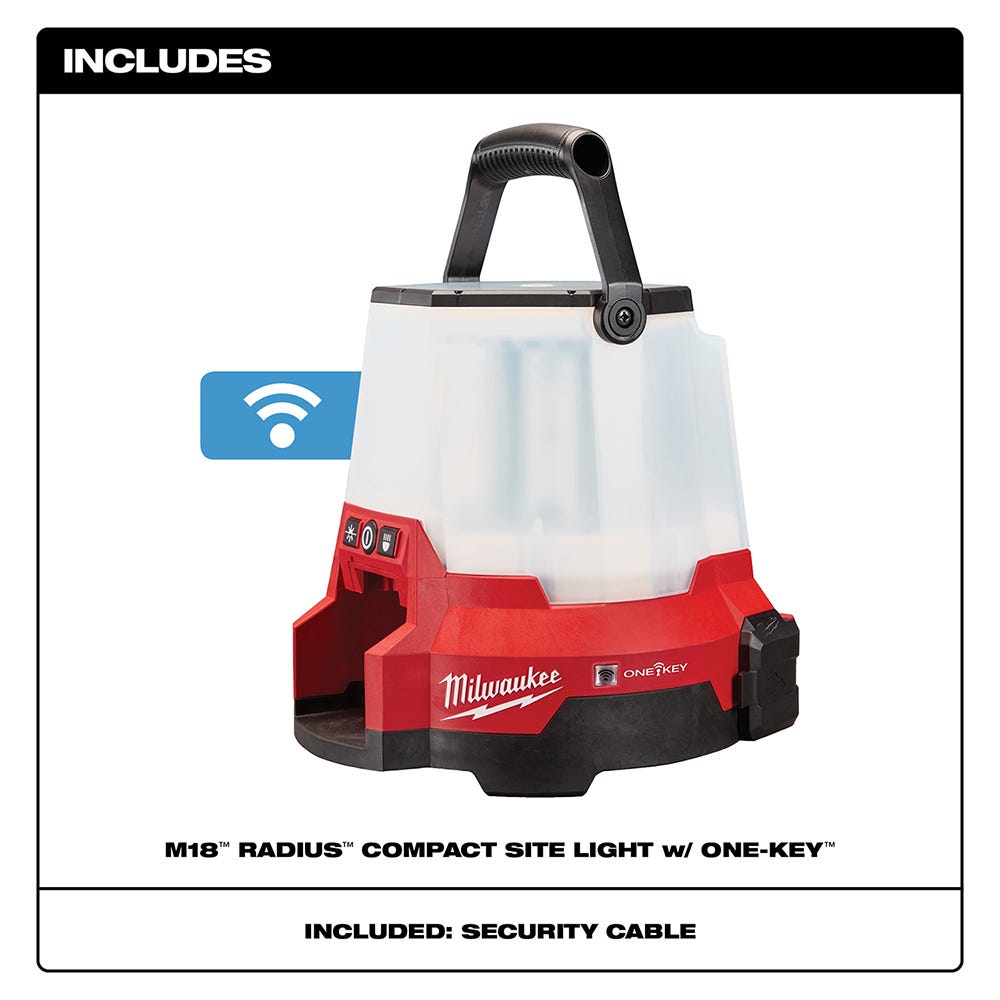 Milwaukee 2146-20 M18 / Corded RADIUS LED Compact Site Light w/ ONE-KEY