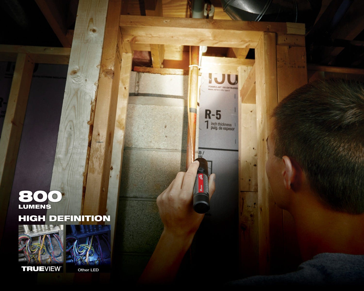 Milwaukee USB Rechargeable 800-Lumen Compact Flashlight and 600-Lumen Headlamp Combo Kit