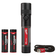 Milwaukee 2161-21 USB Rechargable 1100-Lumen Twist Focus Flashlight with Bonus Battery