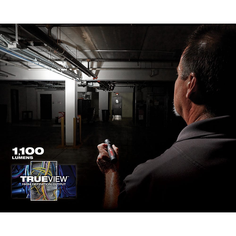 Milwaukee REDLITHIUM USB Bluetooth Ear Buds with USB Rechargable 1100-Lumen Twist Focus Flashlight