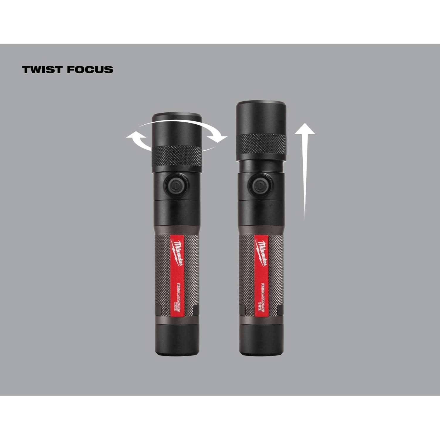 Milwaukee 2161-21 USB Rechargable 1100-Lumen Twist Focus Flashlight with Bonus Battery