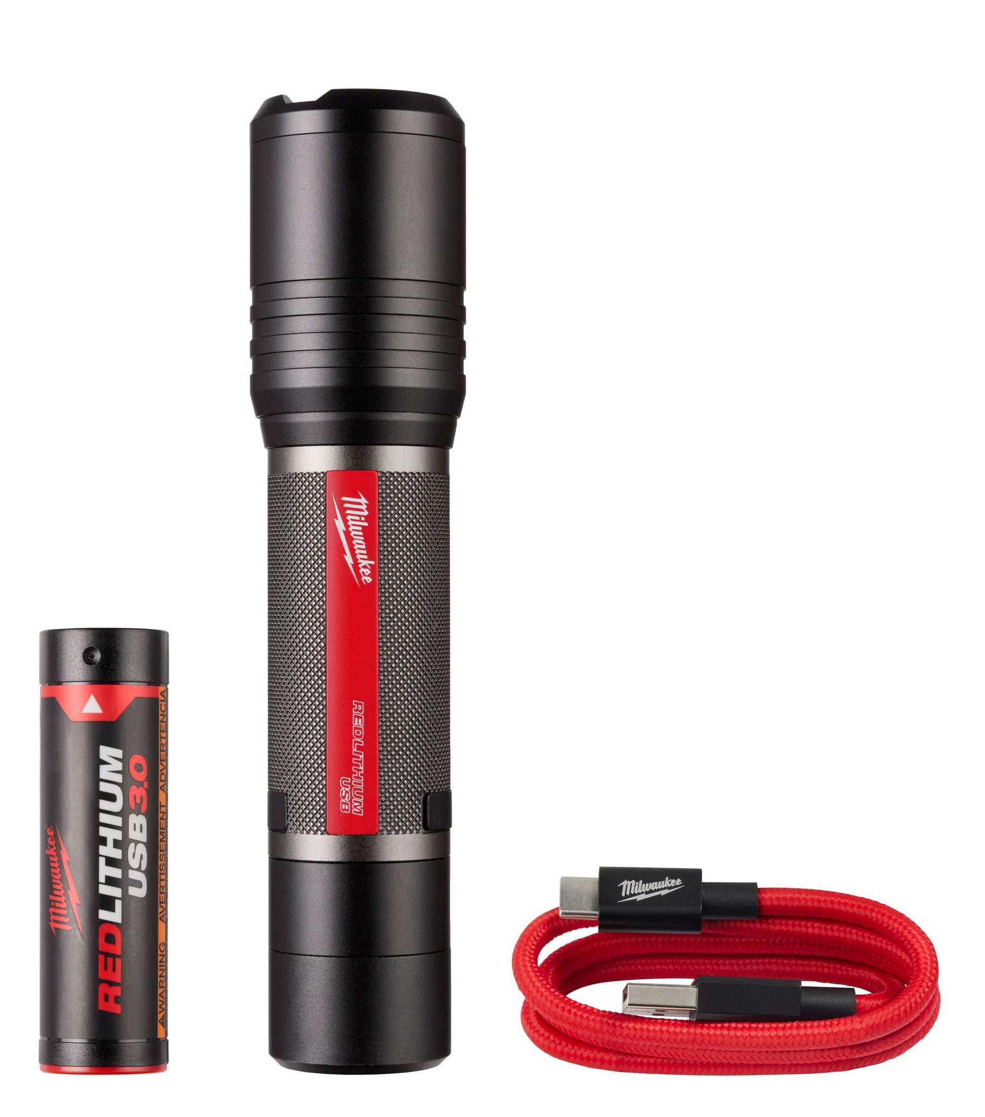 Milwaukee REDLITHIUM USB 400-Lumen Neck Light with Slide Focus Flashlight
